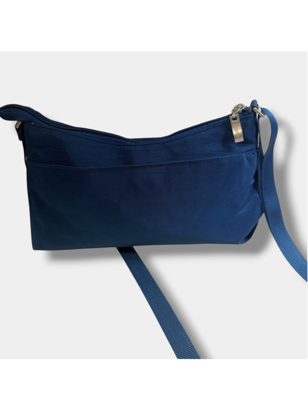 Baggallini Blue Crossbody Travel Bag Lightweight Organizer Purse Nylon - Picture 6 of 13